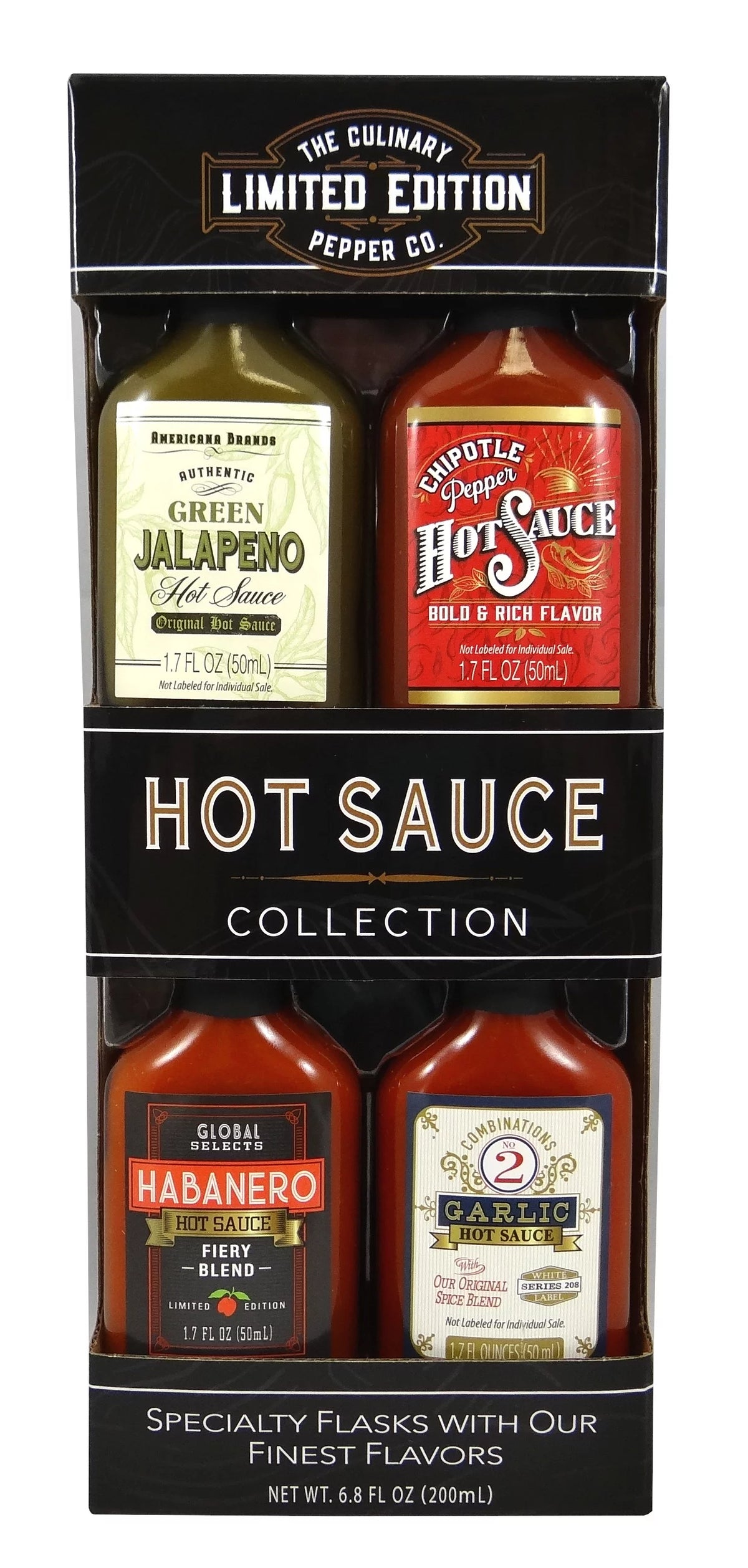 4 Pack Hot Sauce Gift Set, 6.8 fl oz U237965