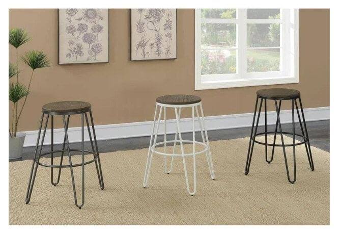 Industrial 26 in. Metal Bar Stool - Set of 2 X142318