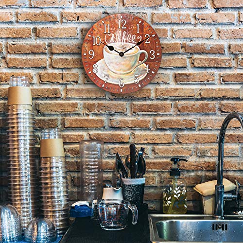 12-Inch Round Coffee Analog Wall Clock T69787