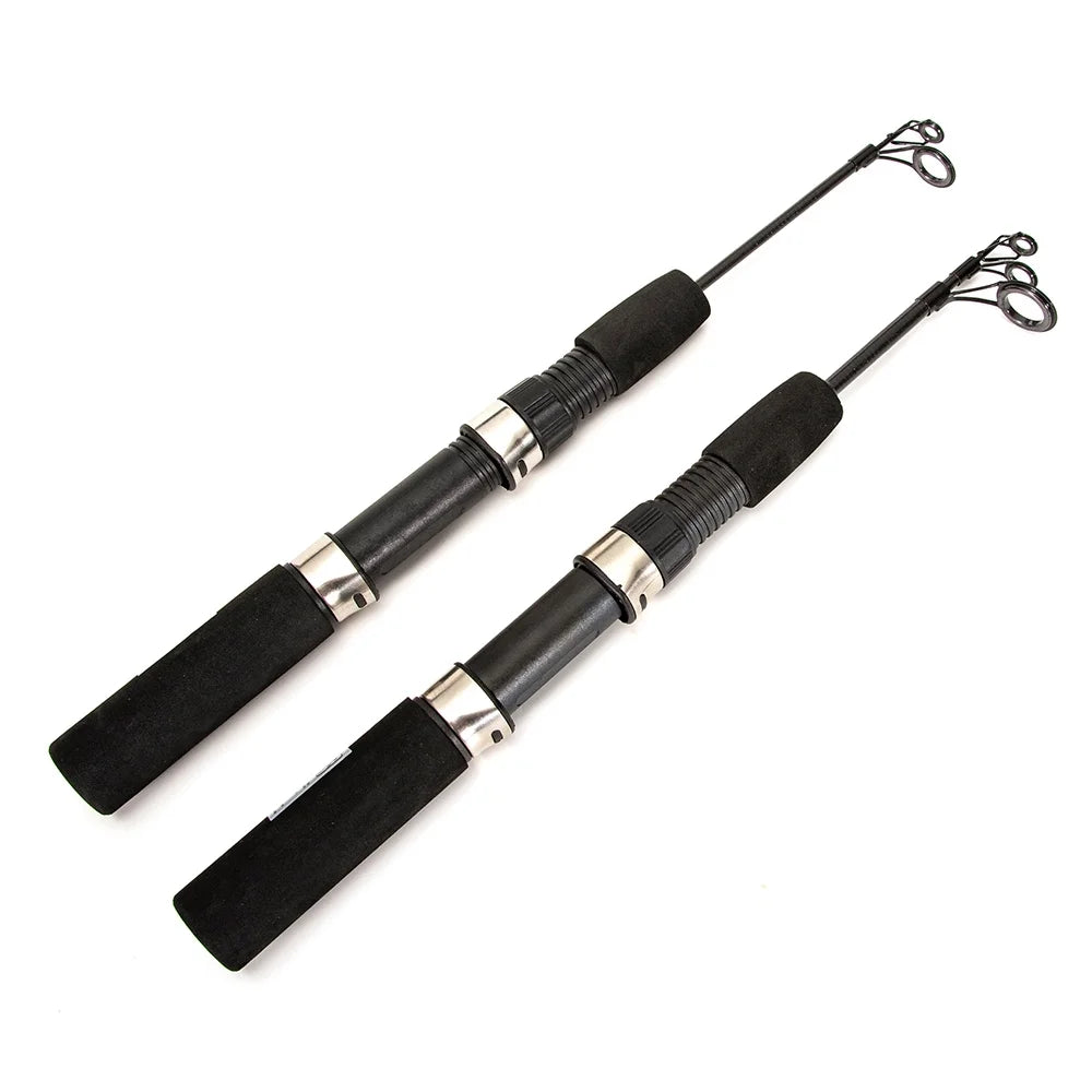 52pcs Ice Fishing Gear Set with Spinning Rod, Reel, Hook, Lures H7631