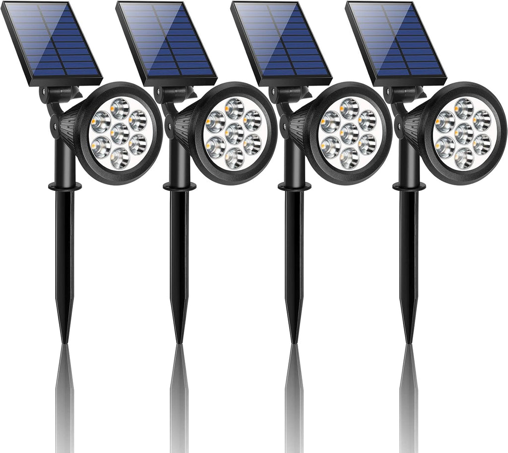 Solar Spot Lights Outdoor Waterproof 4 Pack U847506