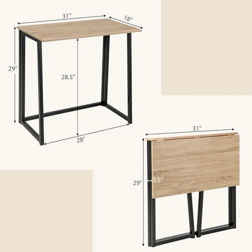 Folding Computer Desk Drop Leaf Laptop Desk G321