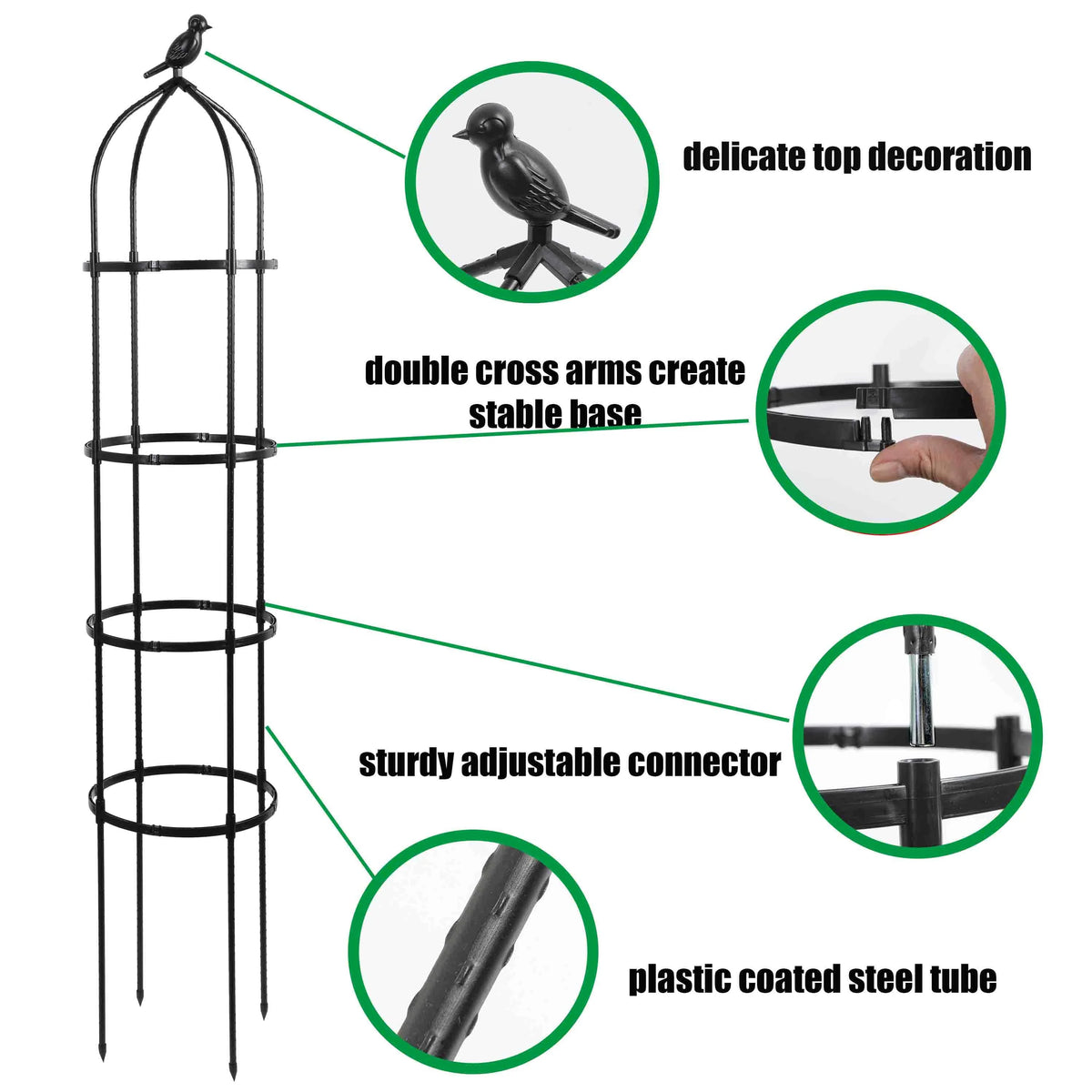 6 FT Metal Garden Trellis 2 Pack I518555