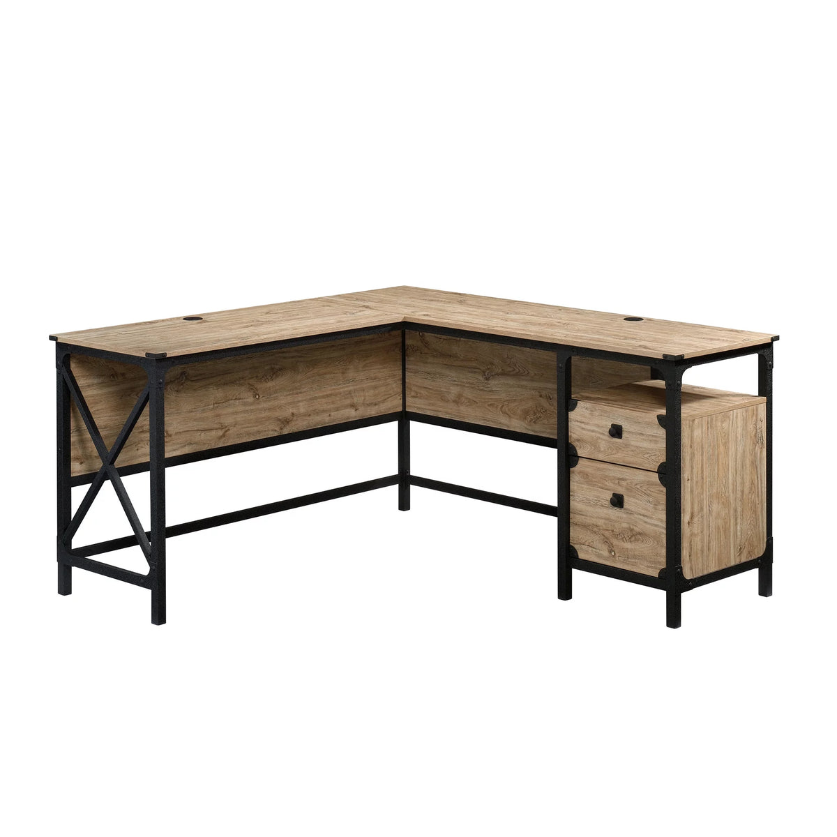 Milled Mesquite Finish L-Desk D8213