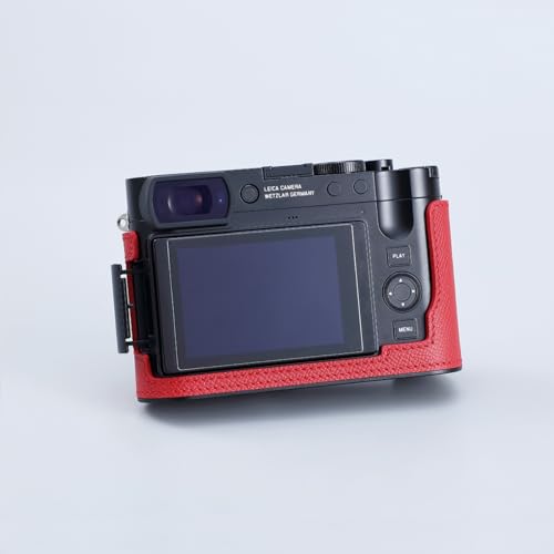 Black Leather Camera Half Case P6496