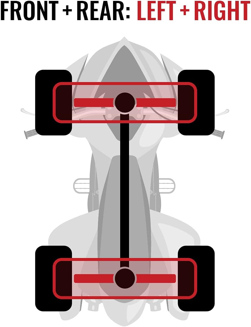 Front Rear Left Right Axles for Can-Am Outlander 1000 4X4 Z85392