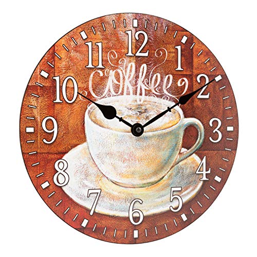 12-Inch Round Coffee Analog Wall Clock T69787