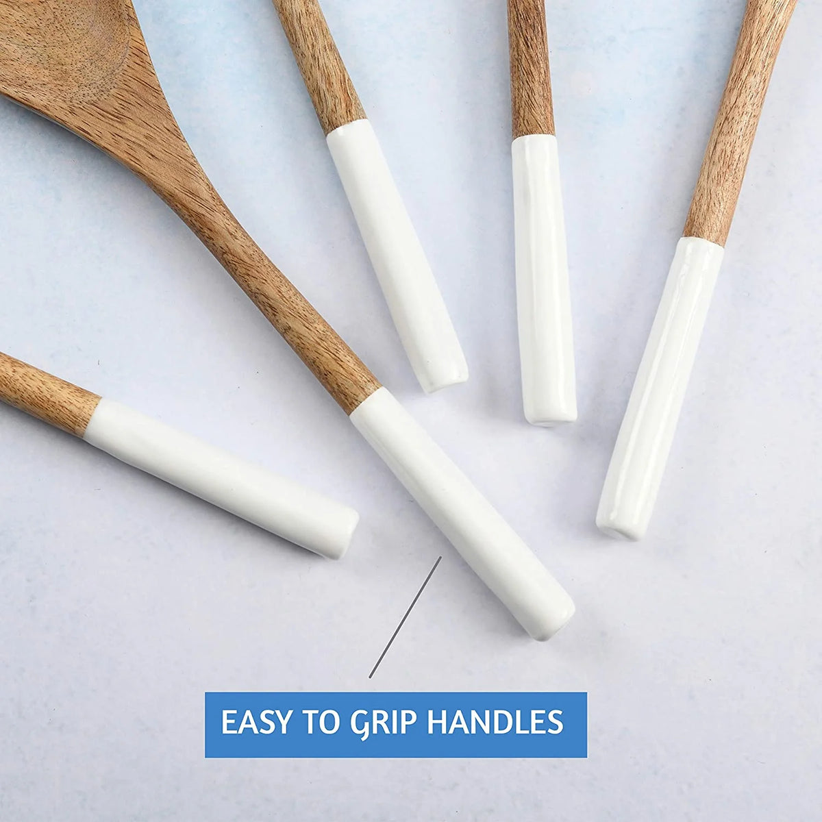 Set of 5 Acacia Wood Spoons A6571
