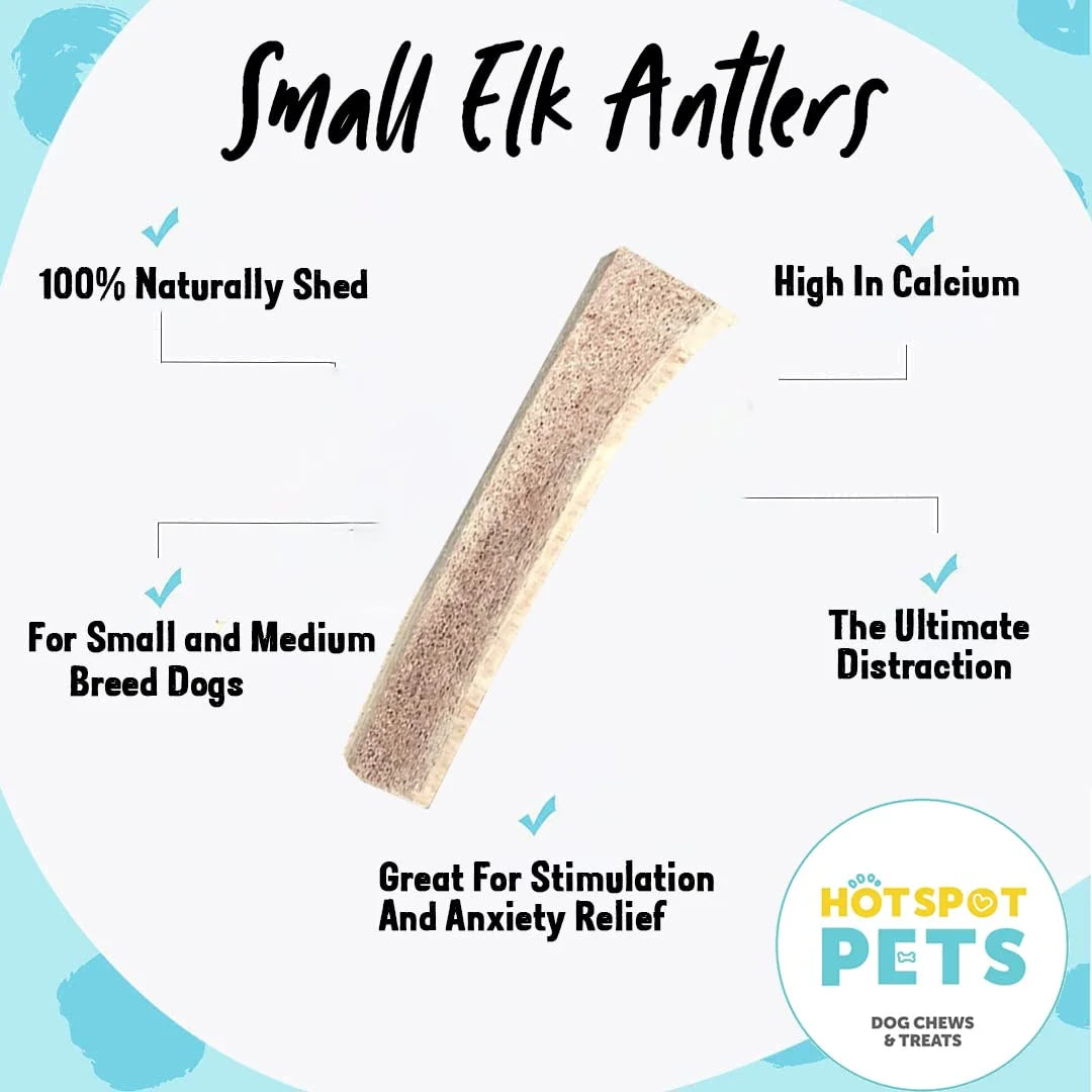 Small Split Elk Antler Dog Chews 3 Pack G5260