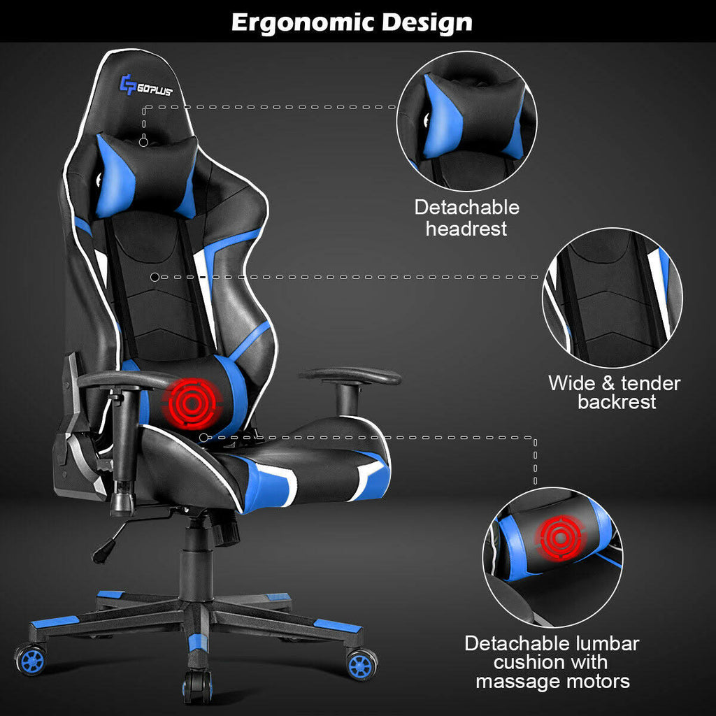Blue Gaming Reclining Racing Chair M450