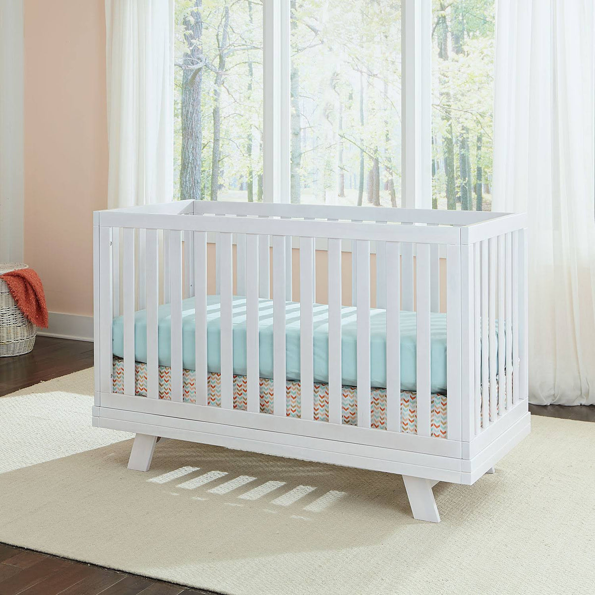 White 3 in 1 Convertible Crib H370