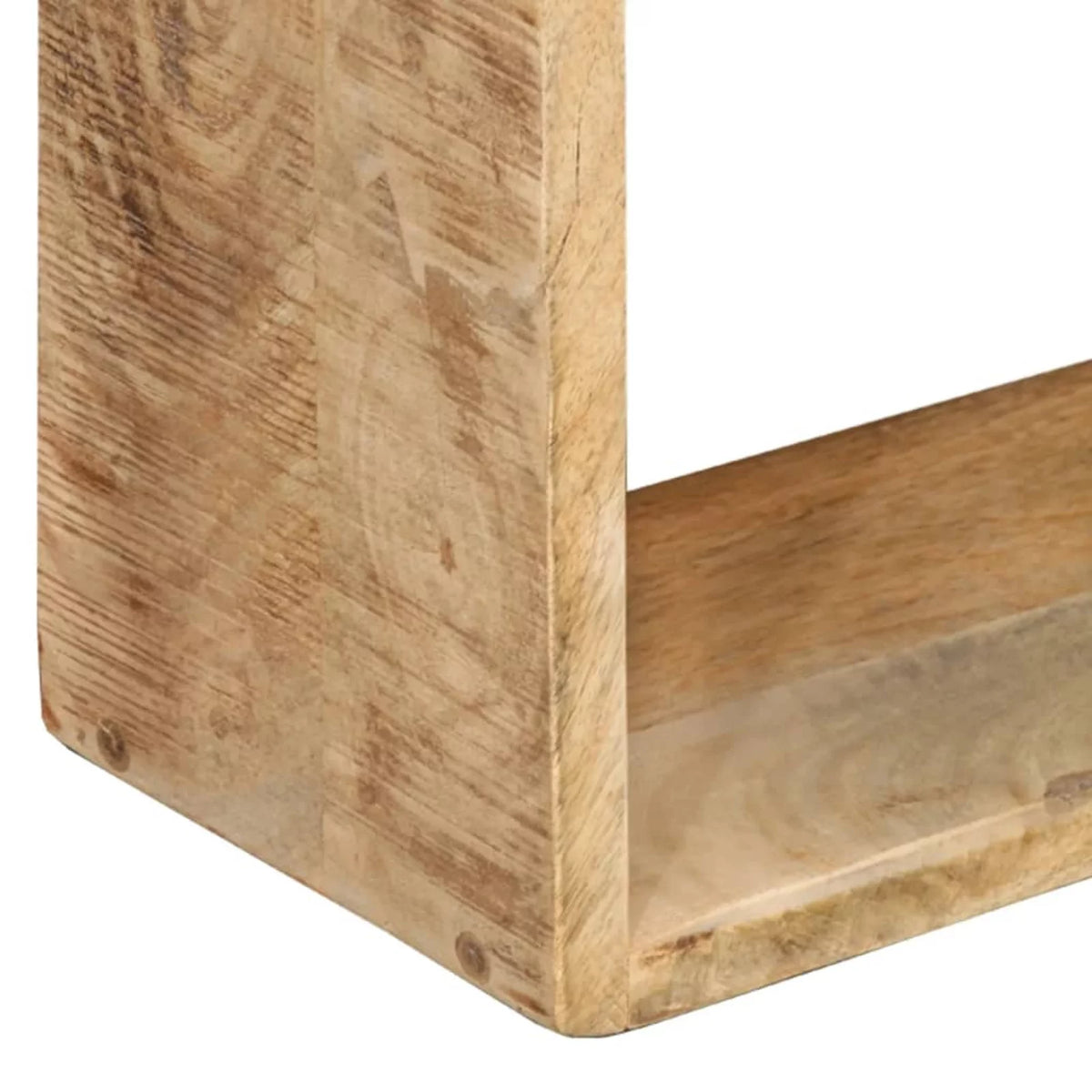 Solid Mango Wood 3 Piece Wall Cube Shelf Set B501
