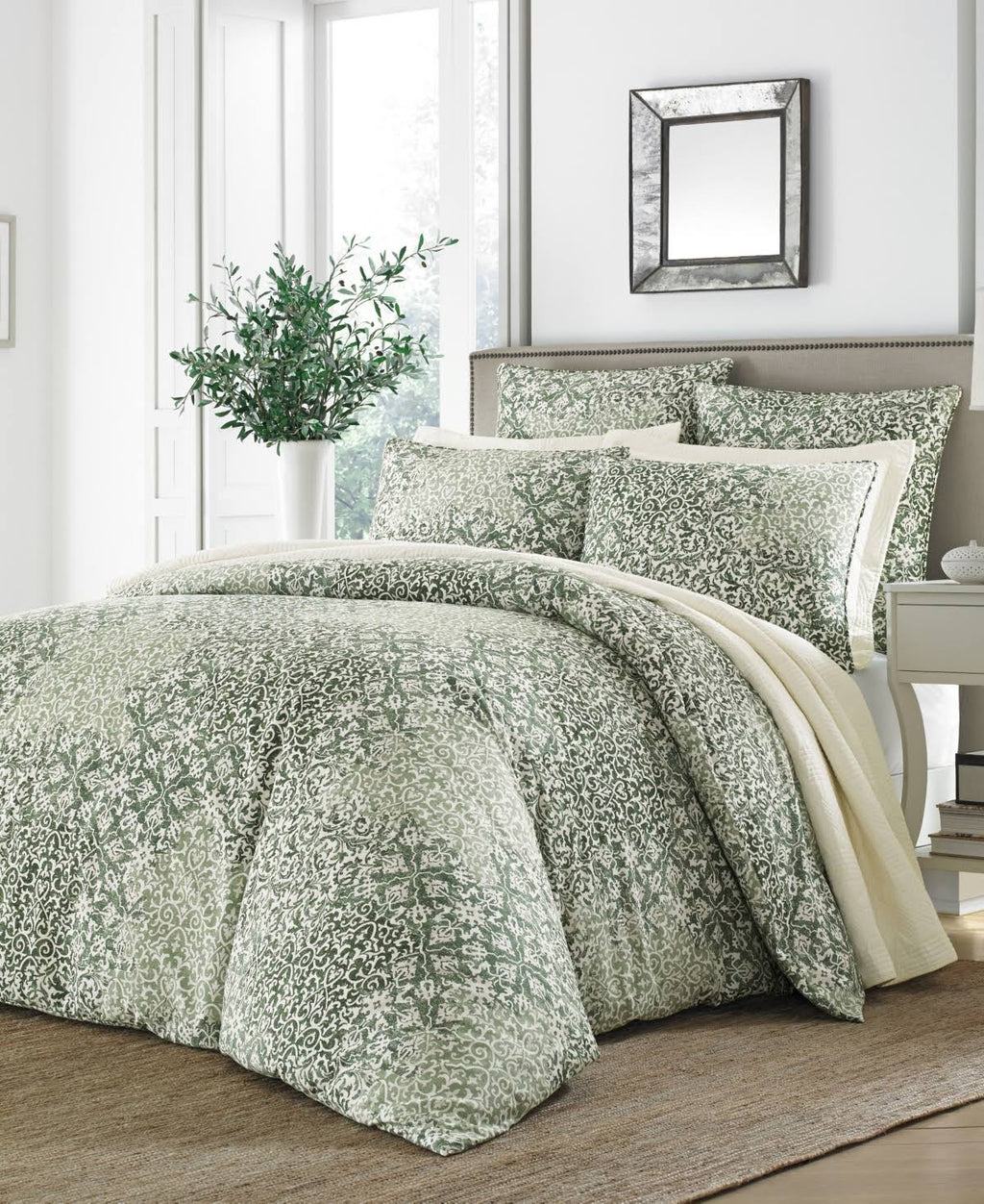 Green King Duvet Cover Set W8082