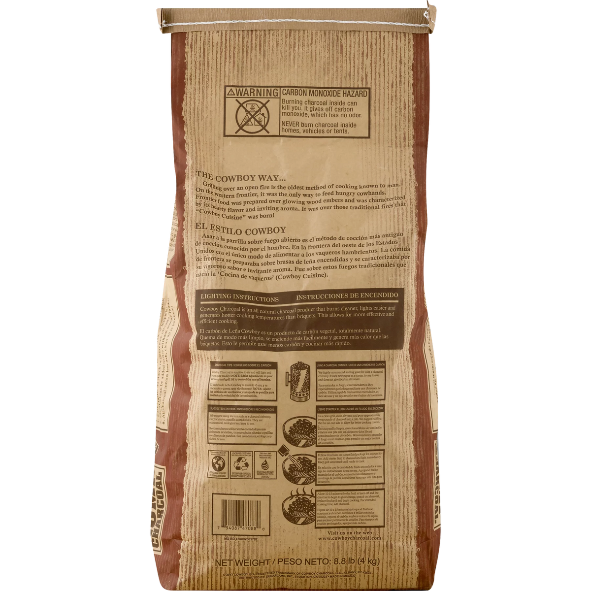 8.8LB Hardwood Lump Charcoal H1624
