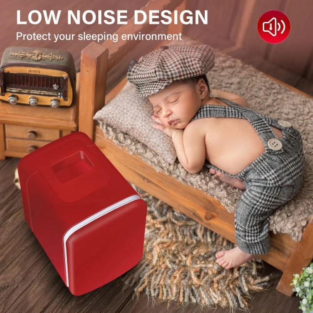 Portable Mini Fridge Cooler and Warmer 4L Red R929711