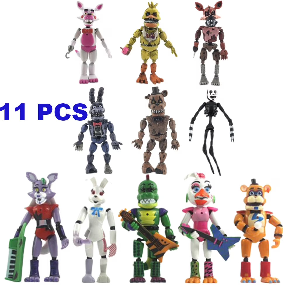 11Pcs FNAF Action Figures Gift Toys H100041