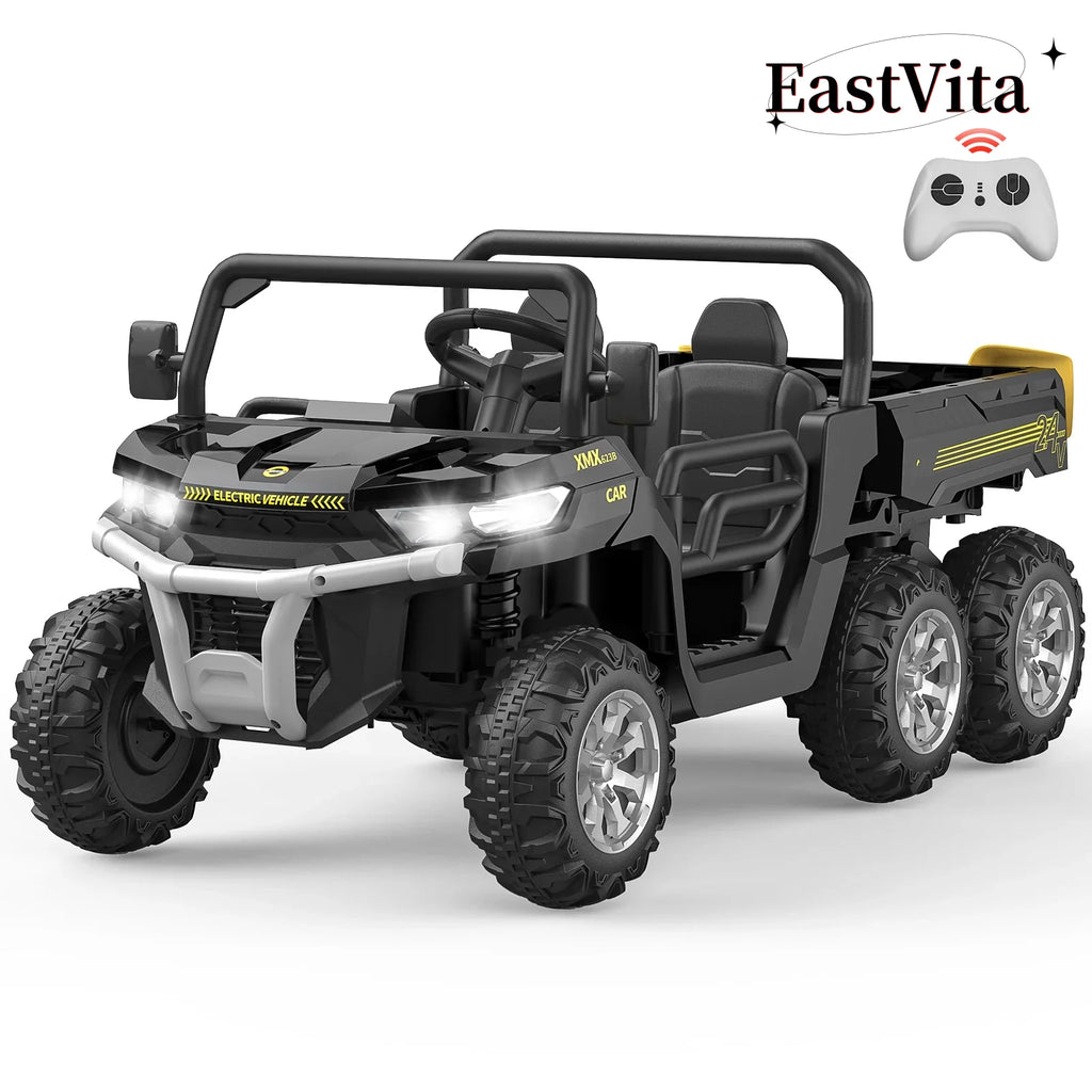 24V 6 Wheels Electric Ride on Tractor Dump Truck Q310