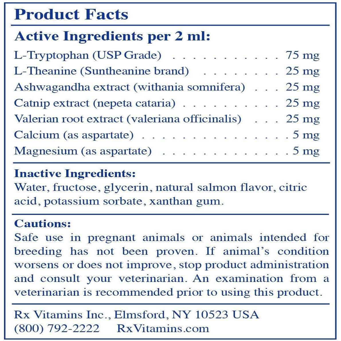 NutriCalm Liquid 4oz J740