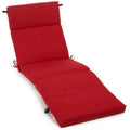 Solid Polyester Outdoor Chaise Lounge Cushion Z3162