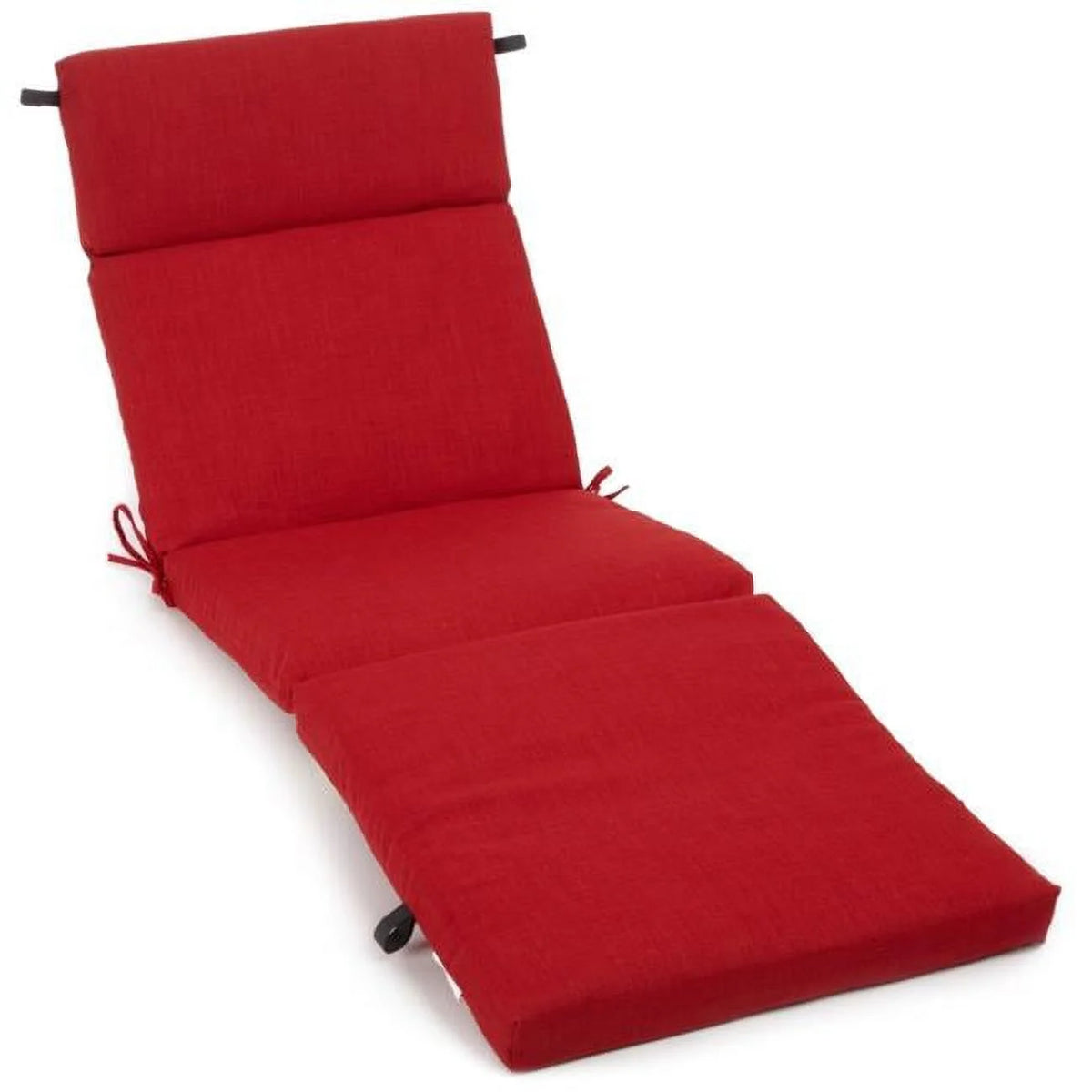 Solid Polyester Outdoor Chaise Lounge Cushion Z3162