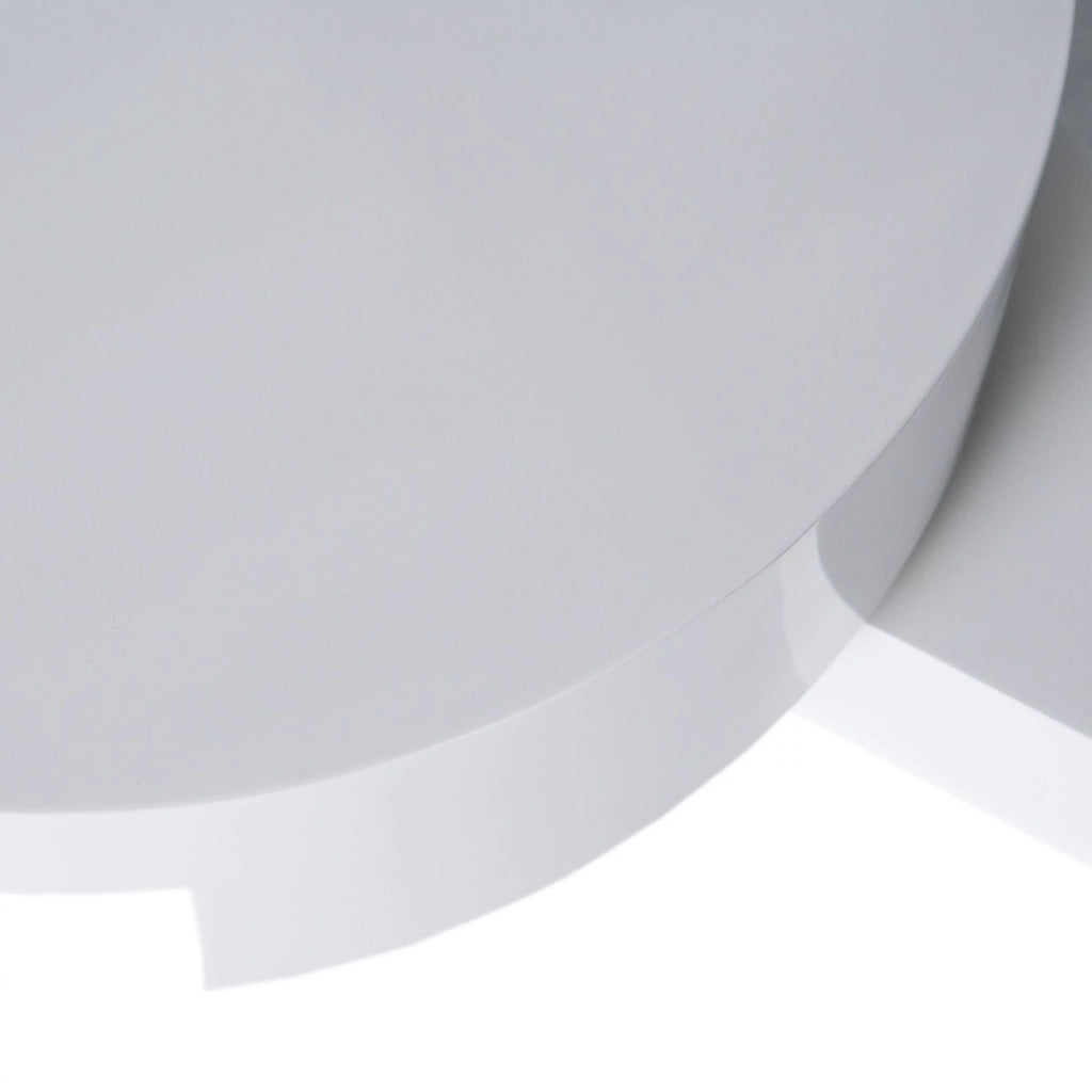 Glossy White Rotating Coffee Table A907
