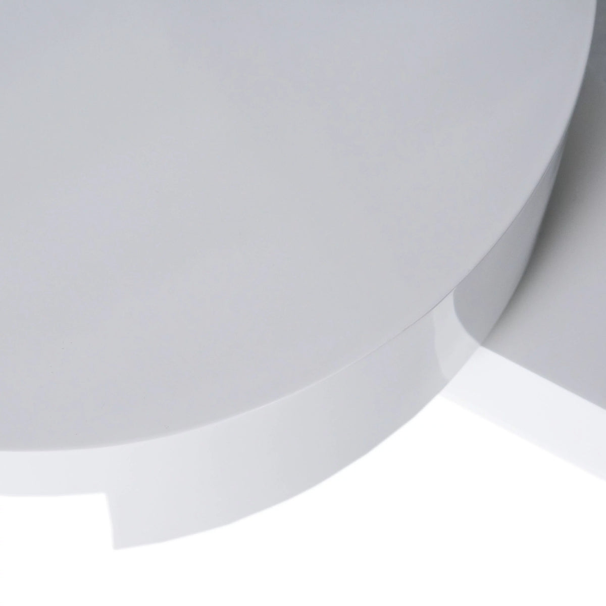 Glossy White Rotating Coffee Table A907