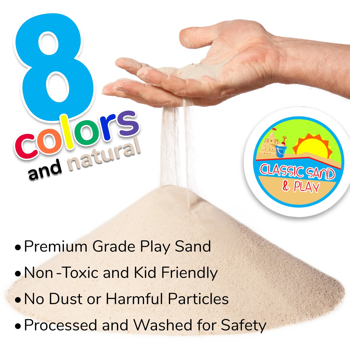 Black Colored Play Sand, 20 lb. Bag T519453