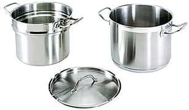 20 Qt. Stainless Steel Double Boiler With Lid L510