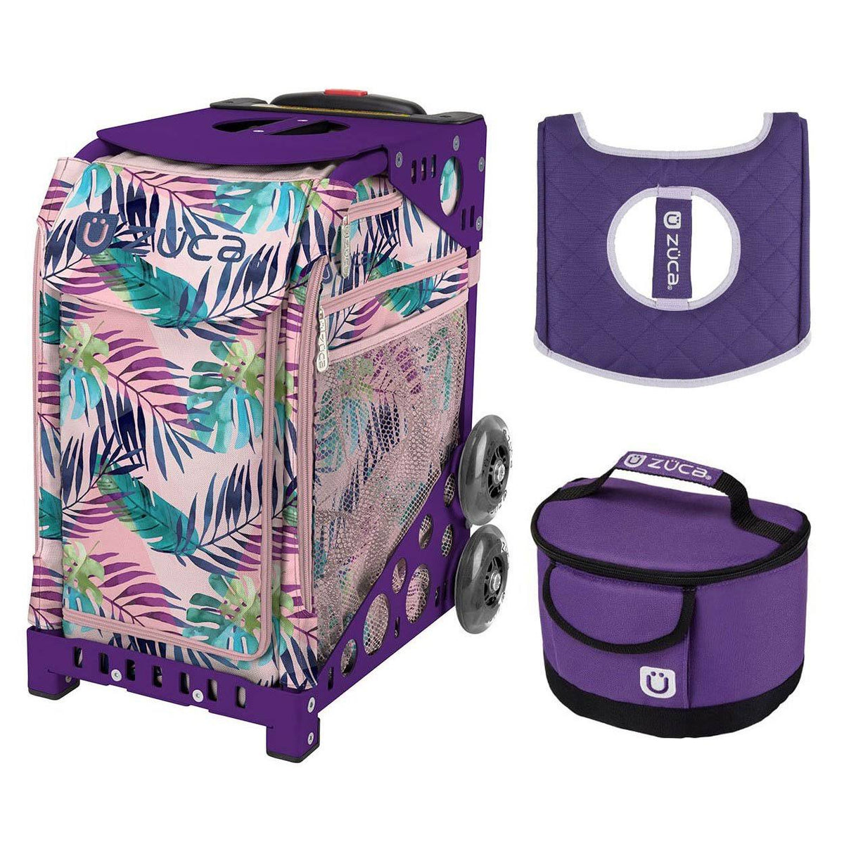Pink Sport Bag with Lunchbox and Seat Cover S571