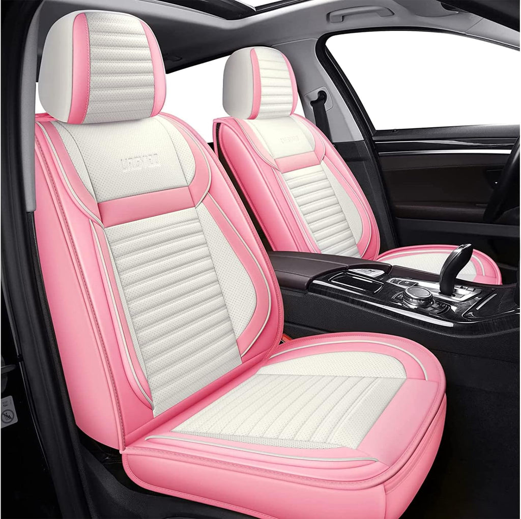 Black Faux Leather Automotive Seat Covers A873037