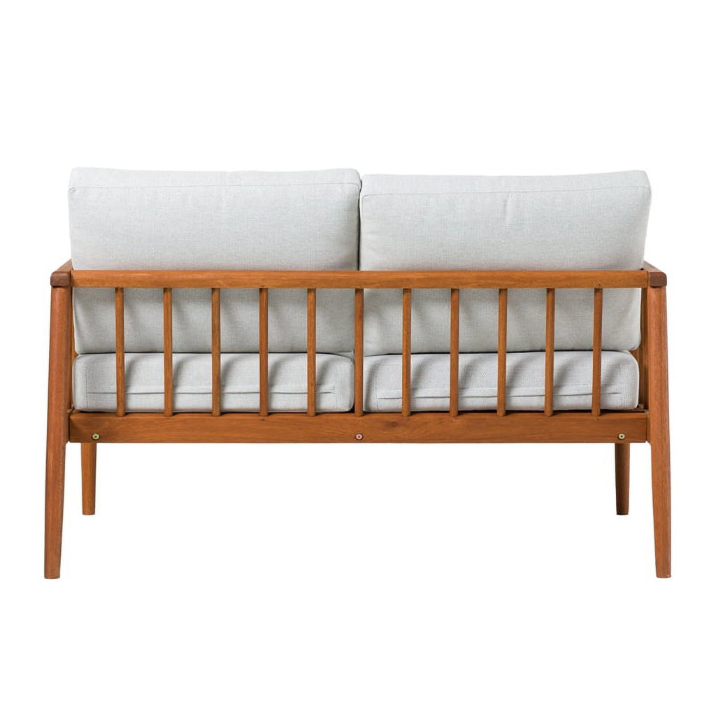 Brown Solid Wood Double Lounge U866