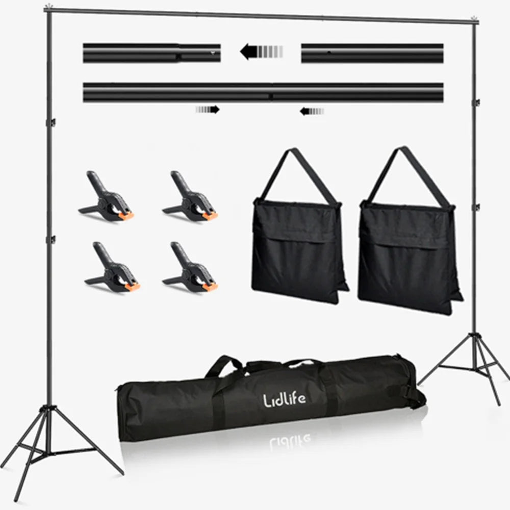 Adjustable Photography Background Stand Kit 6.5 x 10 ft B42455