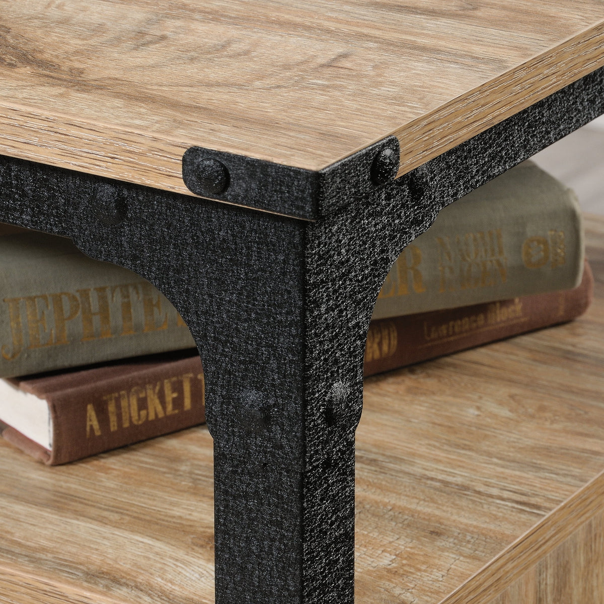 Milled Mesquite Finish L-Desk D8213