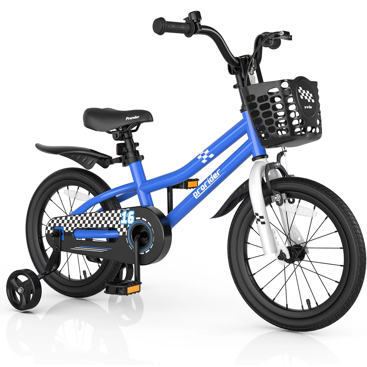 16'' Kid's Bike with Training Wheels & Basket Q7733