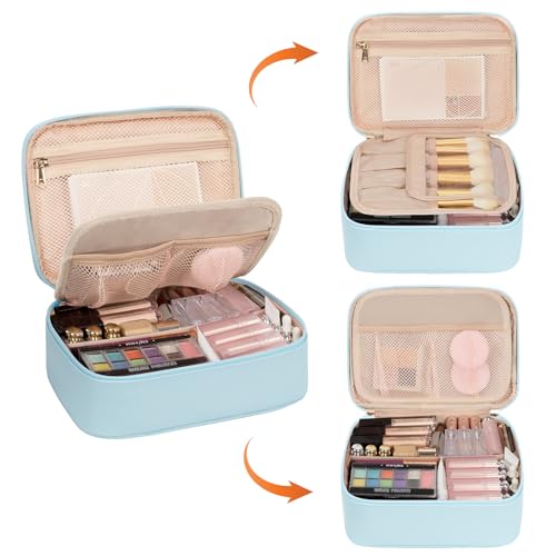 Green Nylon Makeup Bag with Divider G378592