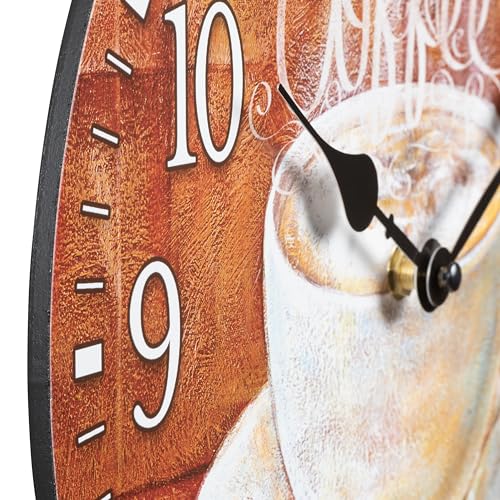 12-Inch Round Coffee Analog Wall Clock T69787