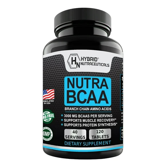 BCAA 3000mg Branched Chain Amino Acids Supplements 2:1:1 120 Tablets Q15796
