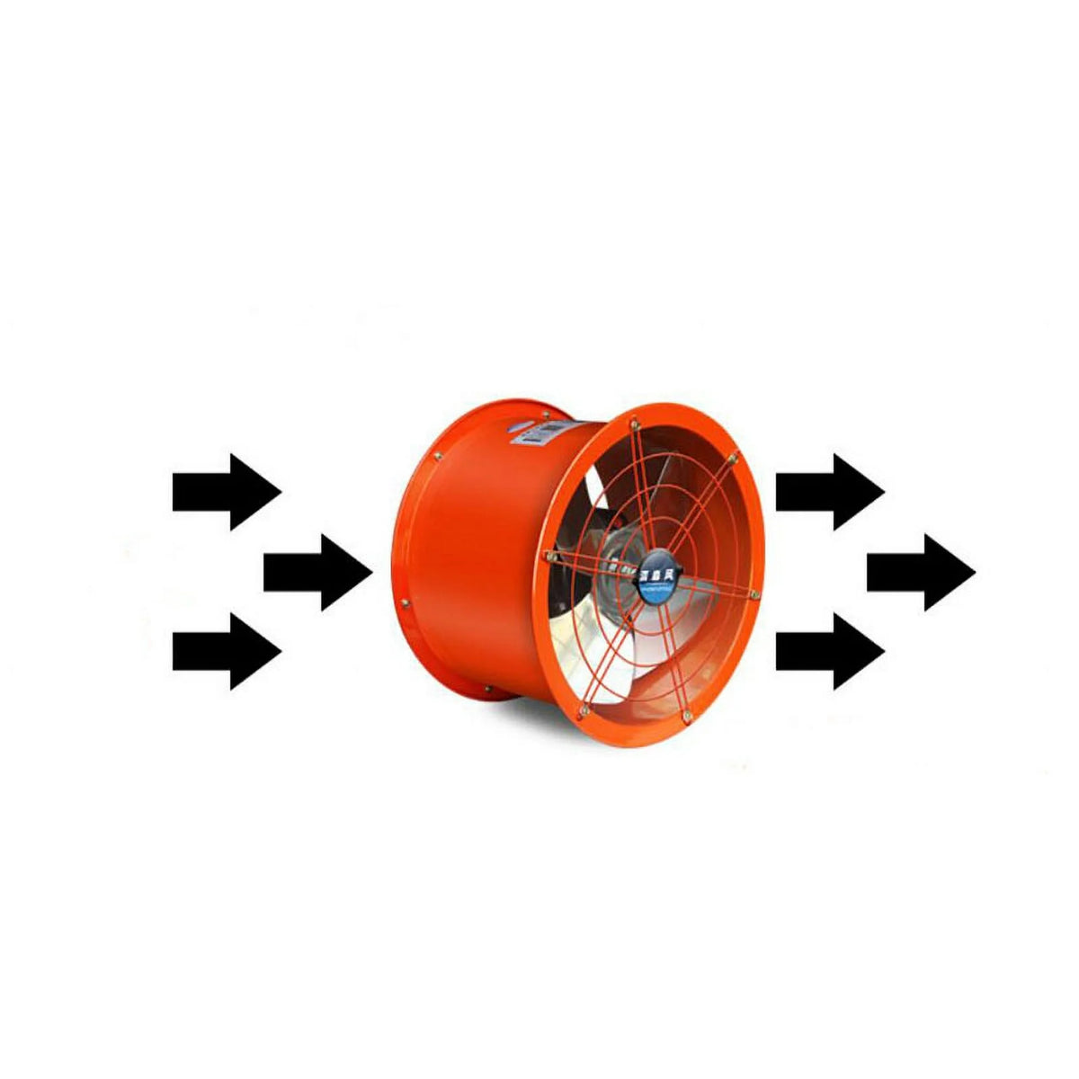 8'' Cylinder Pipe Ventilation Fan 1300m³/h 220V 90W H3822