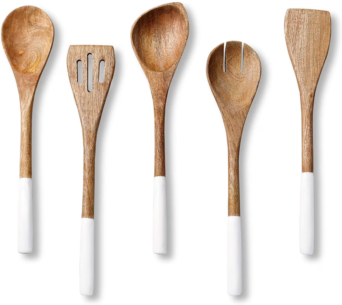 Set of 5 Acacia Wood Spoons A6571
