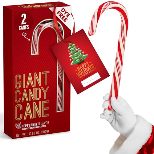 2 Pack 10 Inch Individually Wrapped Peppermint Candy Cane Sticks F517