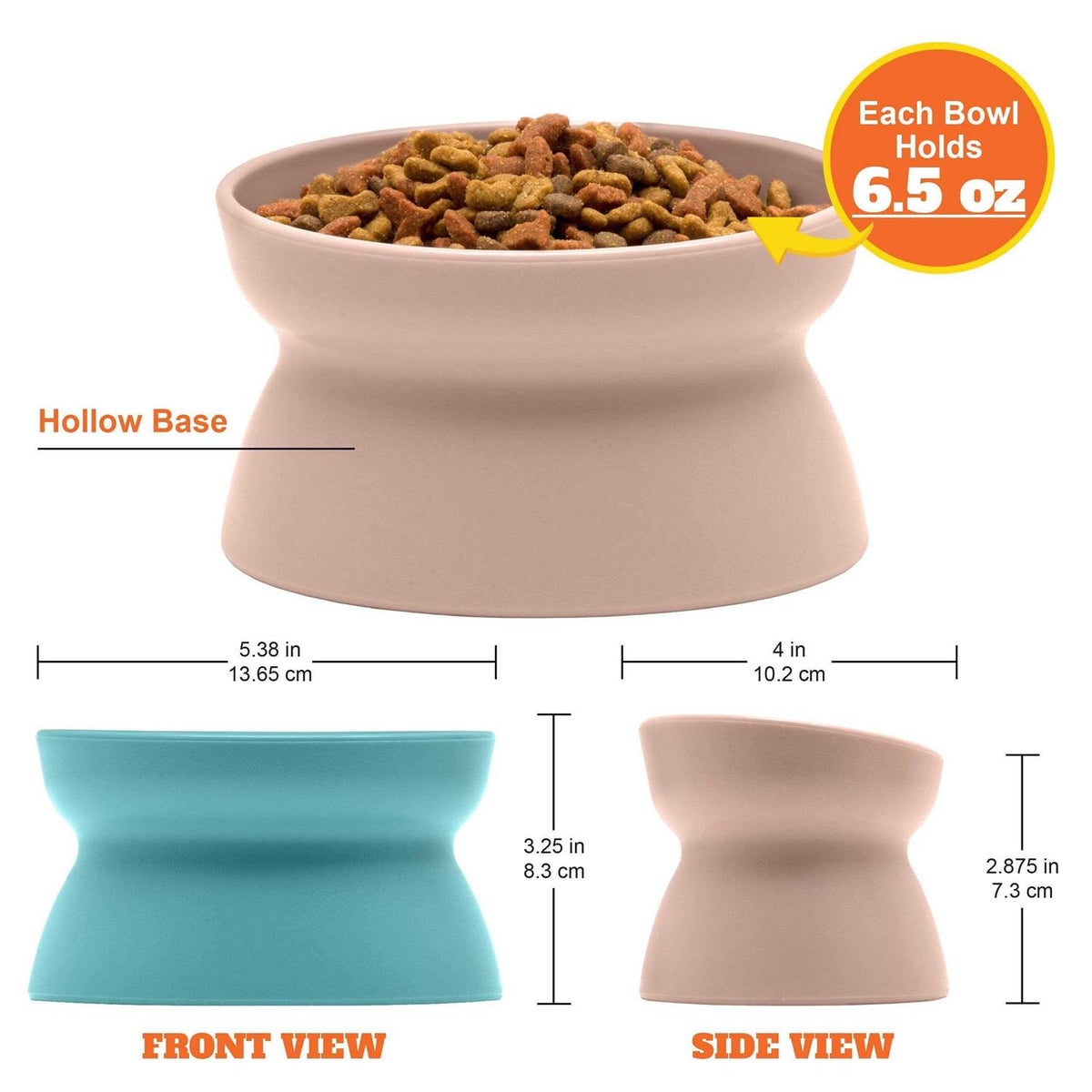 Raised Cat Food Bowl P493