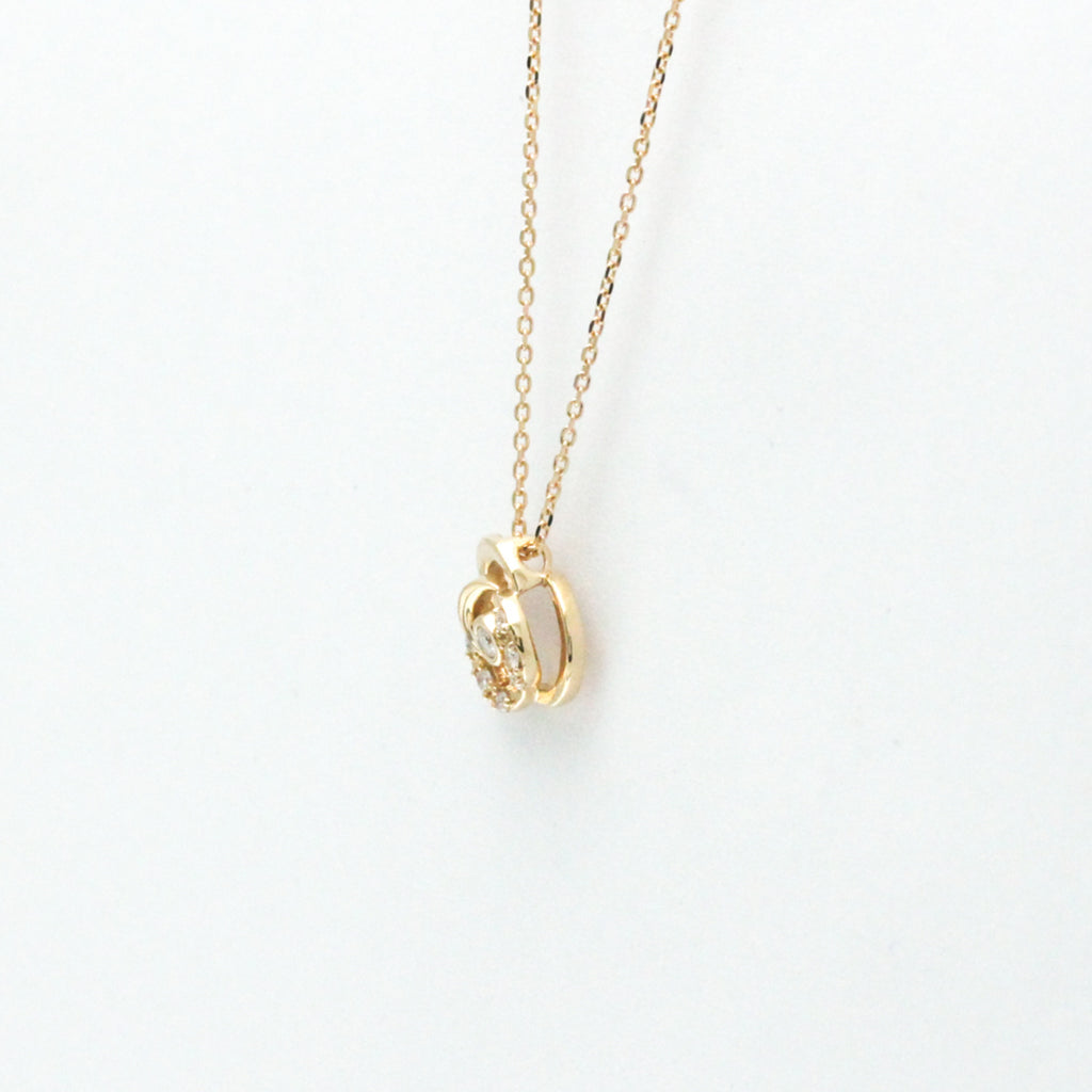 Pink Gold Diamond Pendant Necklace H388562