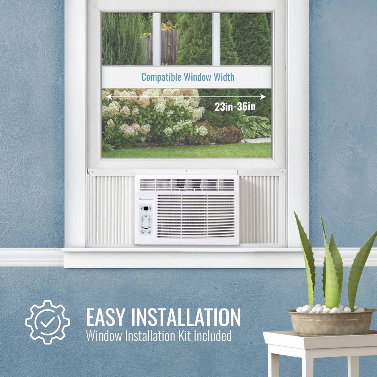 14,500 BTU Window Air Conditioner with Remote Control H4339