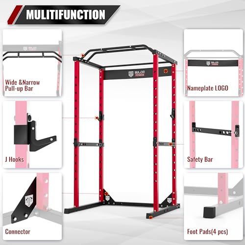 Power Cage Squat Rack 1200lbs Capacity Weight Cage K879