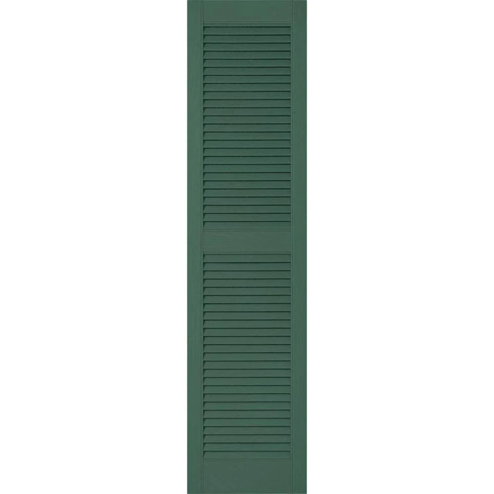 Forest Green Vinyl Open Louver Shutters H97904