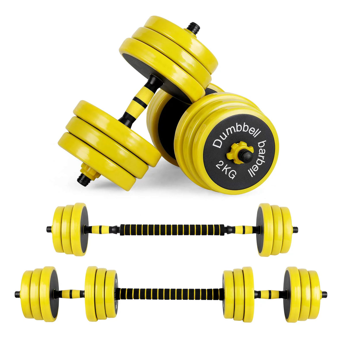 Adjustable 44 Pounds Non-Slip Neoprene Dumbbell Set F963