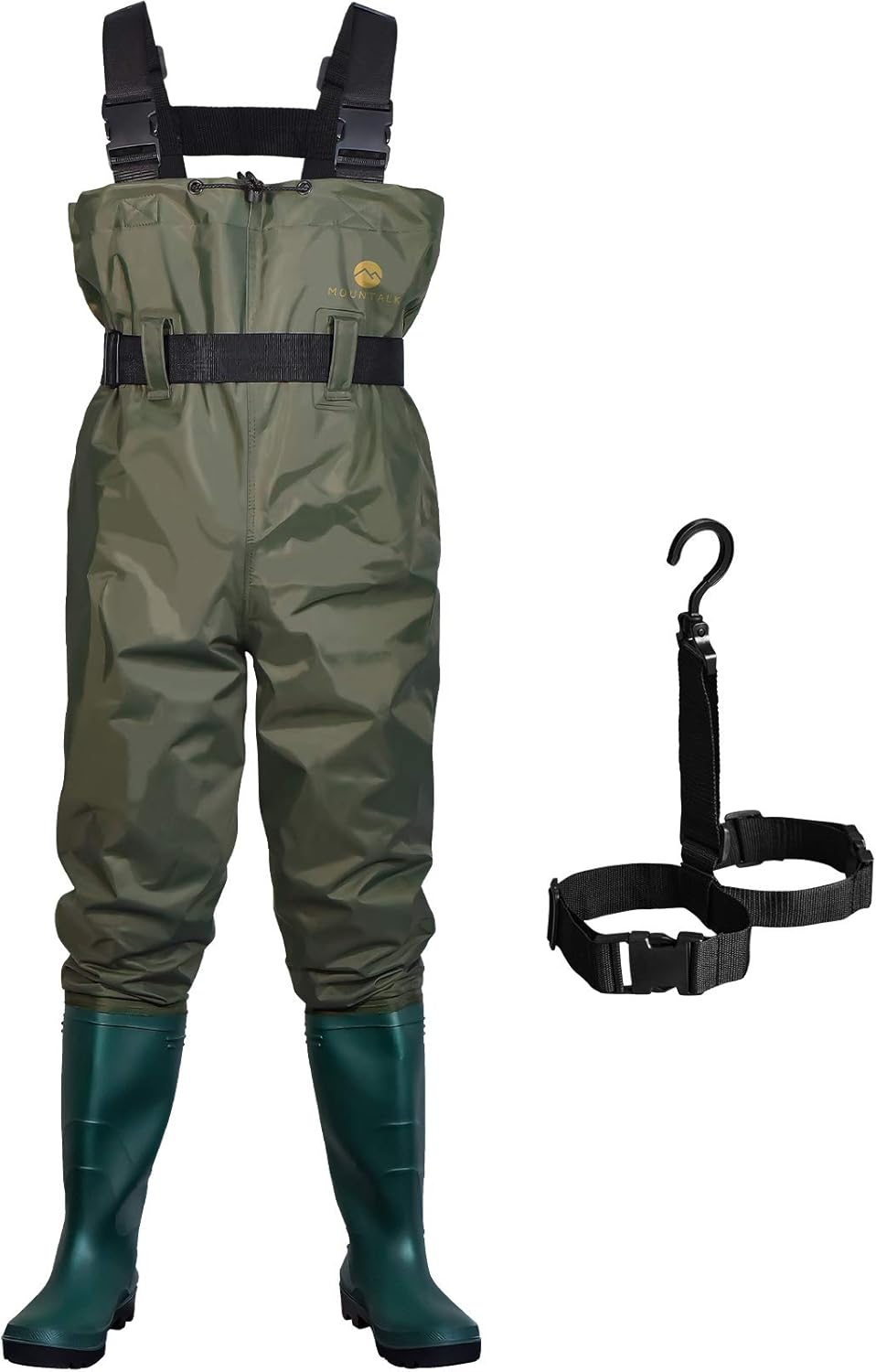 High Chest Waders with Boots, Durable Waterproof Canvas Fly Fishing Waders P934