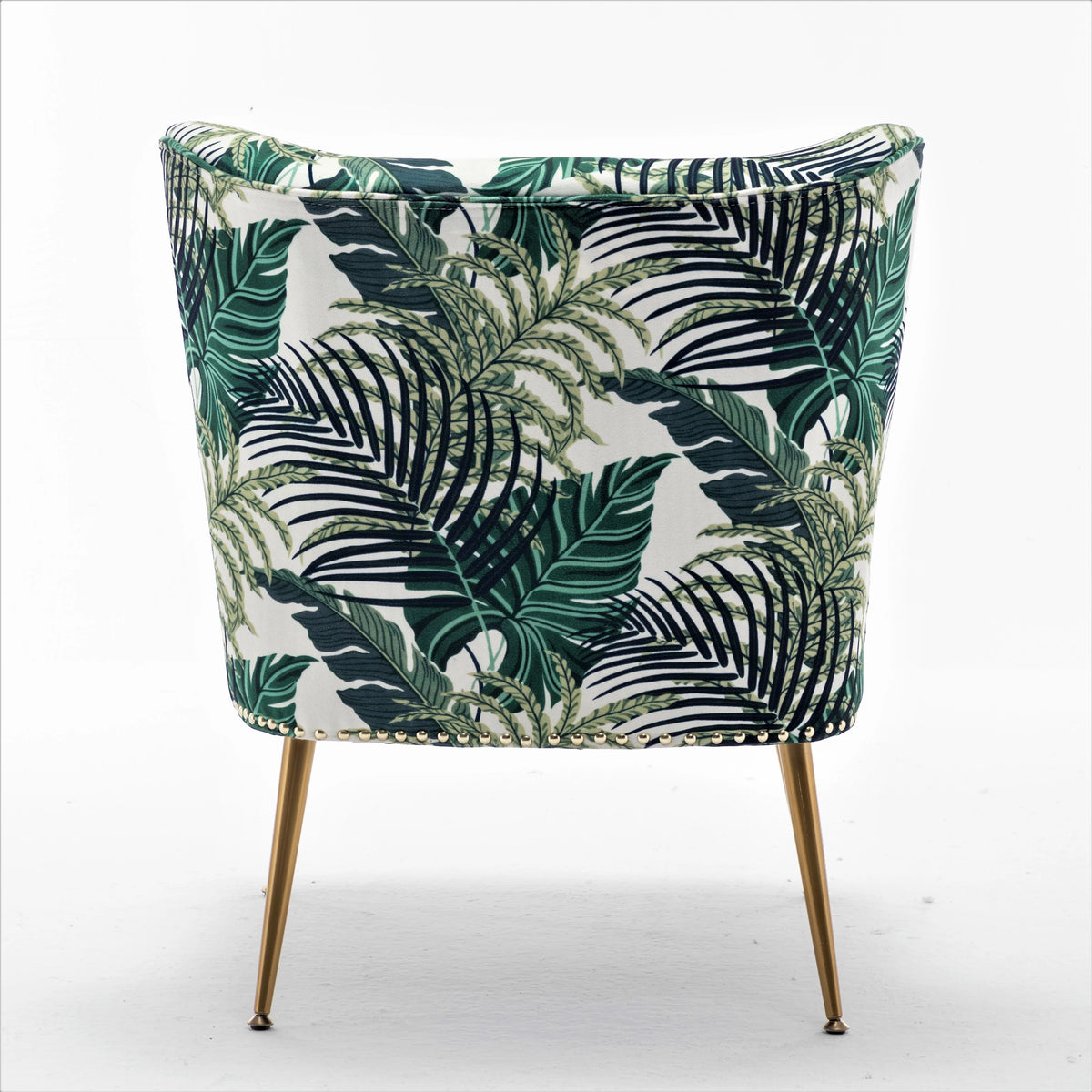 Green Microfiber Upholstered Slipper Chair W465