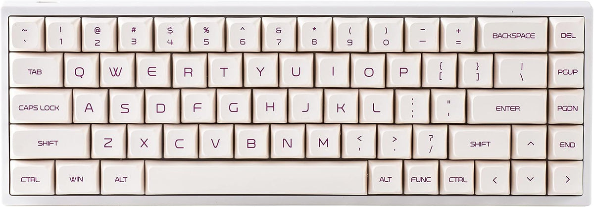 Hot Swappable Mechanical Keyboard 68-Key with Translucent ABS Keyboard Case, RGB Backlit Q477904