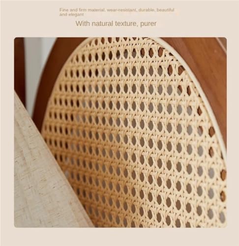 4 Tier Wooden Corner Shelf with Rattan Weaving Z4916